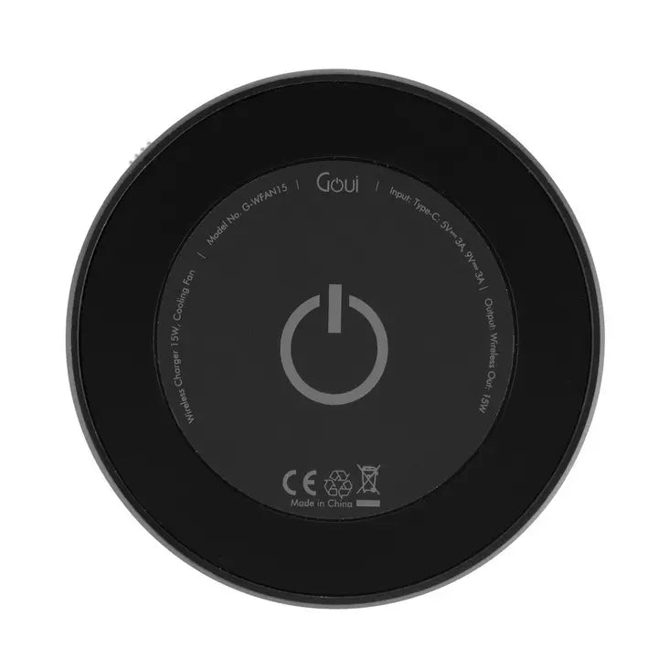 Goui MagFan | Wireless Charger 15W Cooling Fan Black-DKQK