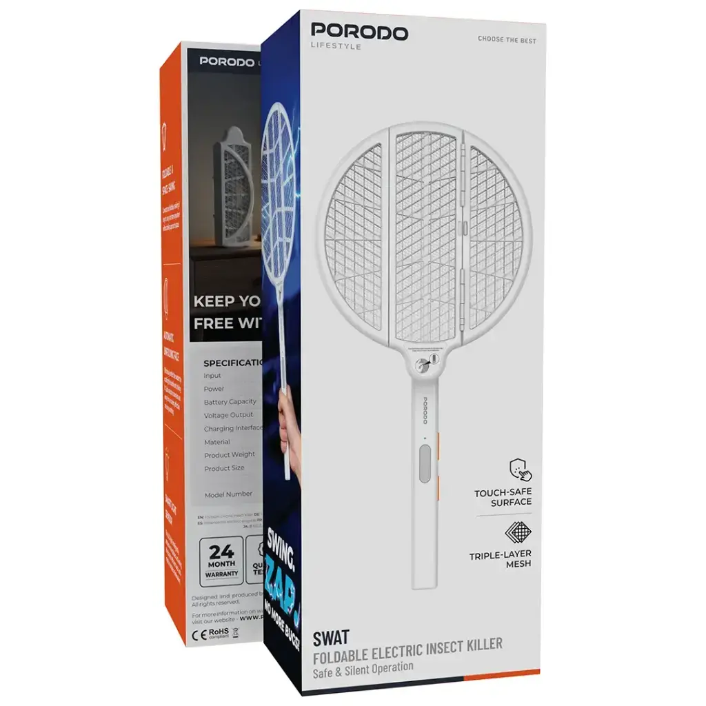 Porodo Lifestyle Swat Foldable Racket Porodo Lifestyle Swat Foldable Racket