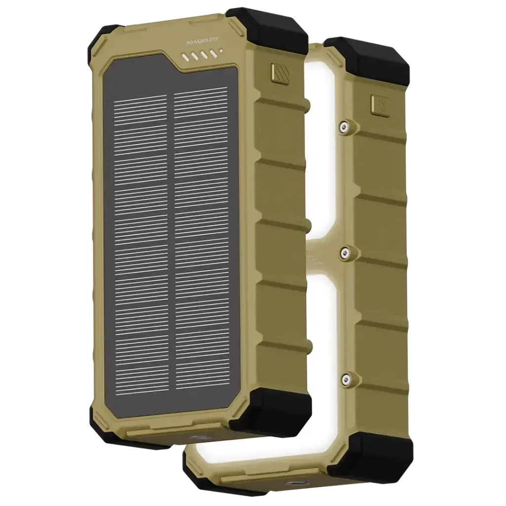Powerology Solara Solar Power Bank 20k - Khaki Powerology Solara Solar Power Bank 20k - Khaki