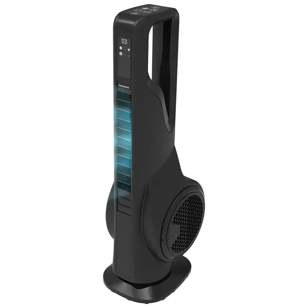 Porodo Lifestyle Coolbreeze 70W Smart Tower Fan with Aromatherapy & Air Purification Porodo Lifestyle Coolbreeze 70W Smart Tower Fan with Aromatherapy & Air Purification