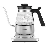 Lepresso BrewWave Gooseneck Electric Kettle with Keep Warm Mode - Silver Marhaba International