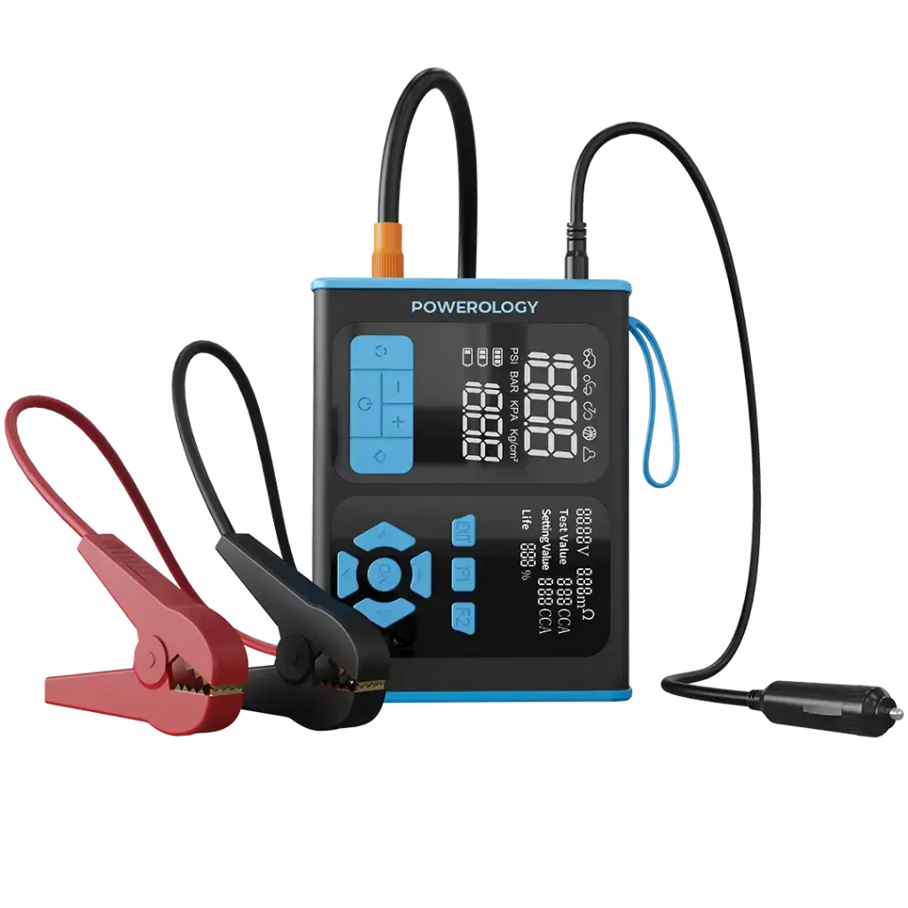 Powerology Jump Starter, Air Inflator & OBD II Car Fault Diagnosis Tool