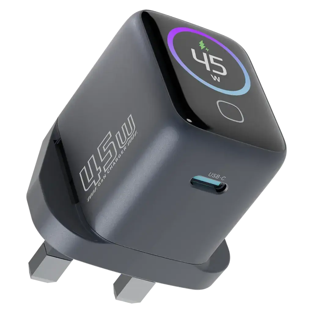 Powerology Voltflow 45W AVS GaN Wall Charger - Gray Powerology Voltflow 45W AVS GaN Wall Charger - Gray