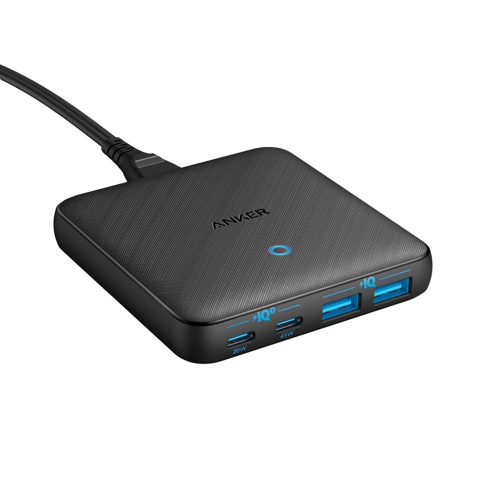 Anker USB C Charger, 543 (65W II), PIQ 3.0 & GaN 4-Port Slim Fast Wall Charger(A2046K11)