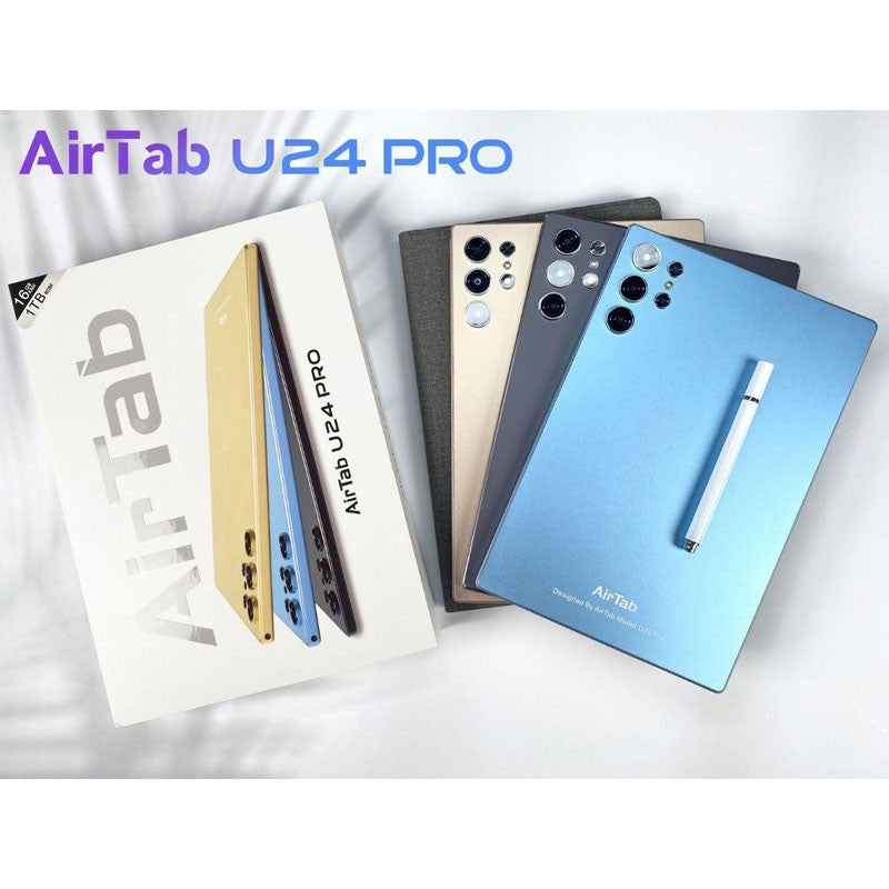 Air Tab U24 Pro, Android 13 OS, 10.1 FHD Incell, 16GB RAM, 1TB ROM, 13MP And 30MP Camera, 10000mAh Battery, Android Tablet