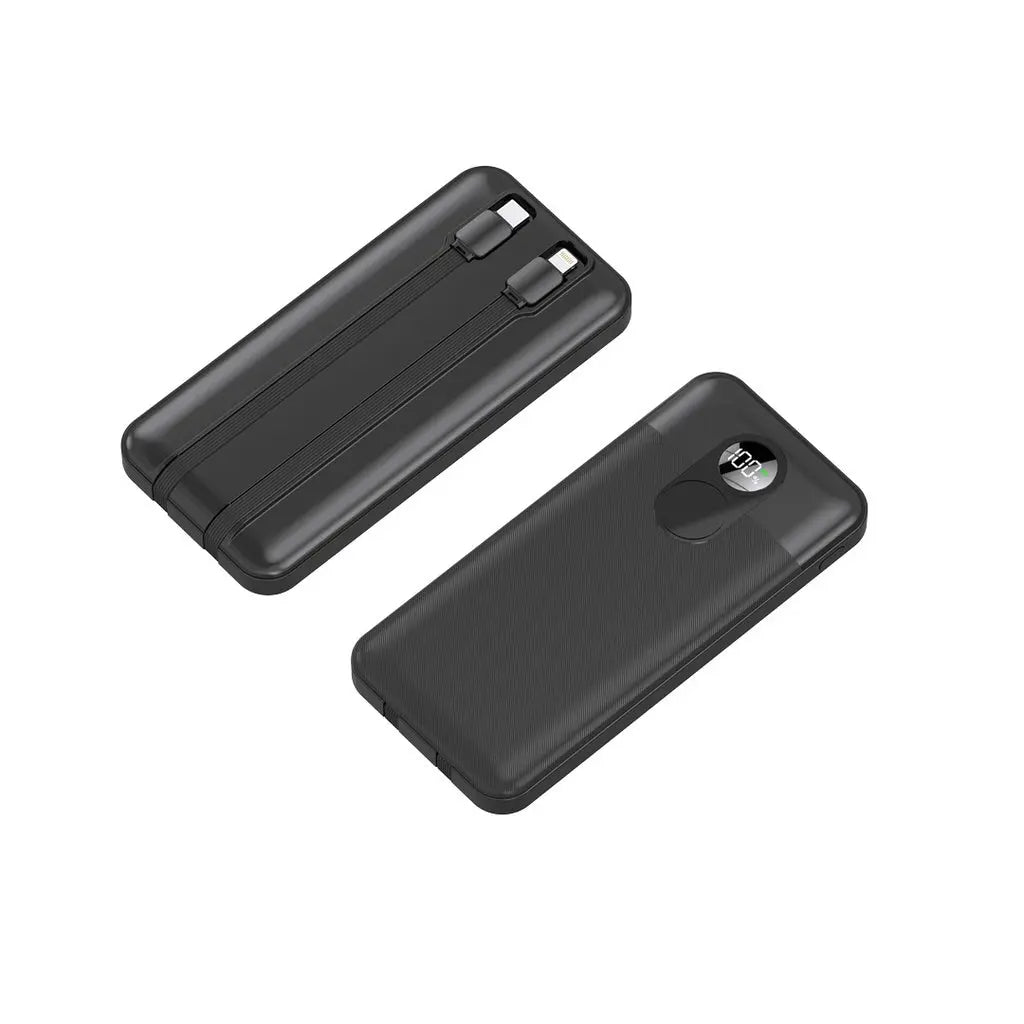 Porodo 10000mAh Powerbank Integrated Cable Porodo 10000mAh Powerbank Integrated Cable