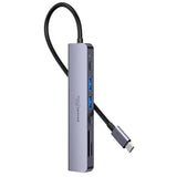 Porodo Blue 7 In 1 Hub HDMI 2XUSB-A 2XUSB-C SD MicroSD Marhaba International