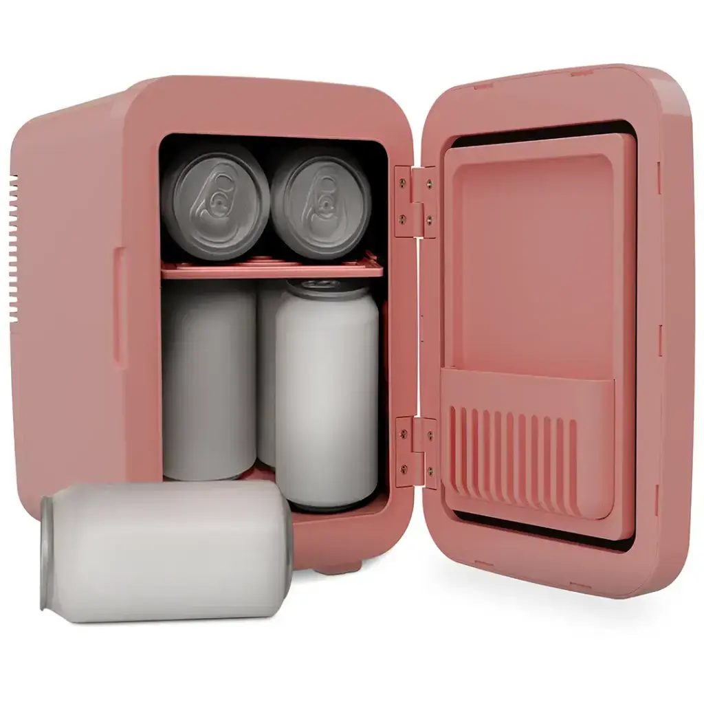 Porodo Frostlite Cooling Mini Makeup Fridge with LED Mirror - Pink Porodo Frostlite Cooling Mini Makeup Fridge with LED Mirror - Pink