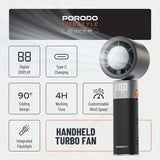 Porodo Lifestyle Handheld Turbo Fan - Black Marhaba International