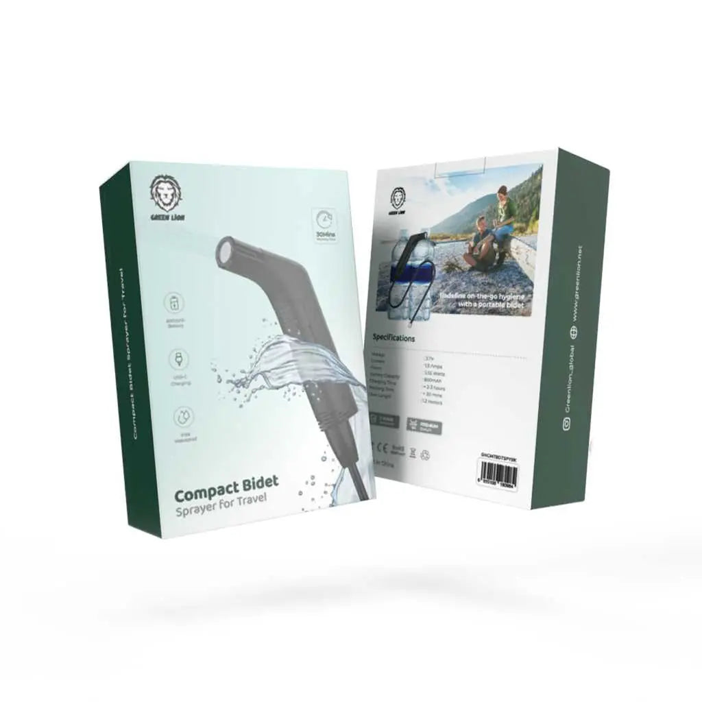 Green Lion Compact Bidet Sprayer 800mAh Green Lion Compact Bidet Sprayer 800mAh