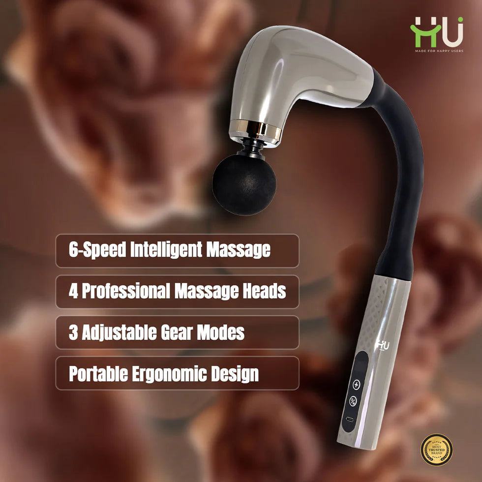 Deep Tissue Massage Gun 6 Speed 4 Heads Massager Deep Tissue Massage Gun 6 Speed 4 Heads Massager