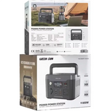 Green Lion PGX600 Power Station with 307.2Wh & 12000mAh LiFePO4 Battery - Black