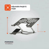Porodo Smart Folding Multi-Device Stand - Silver Marhaba International