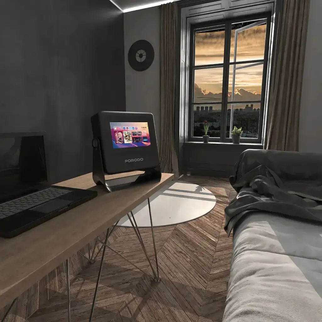 Porodo LifeStyle Optivis Smart HD Projector - Black Porodo LifeStyle Optivis Smart HD Projector - Black