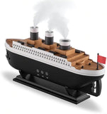 New Jellyfish Ship Decompression Aroma Diffuser Smoke Ring Humidifiers Cruise Boat 250Ml Remote Control Ultrasonic With Ce Rohs