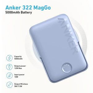 Anker MagGo Power Bank 5000mAh 7.5W with Foldable Stand A1618H11 - Black