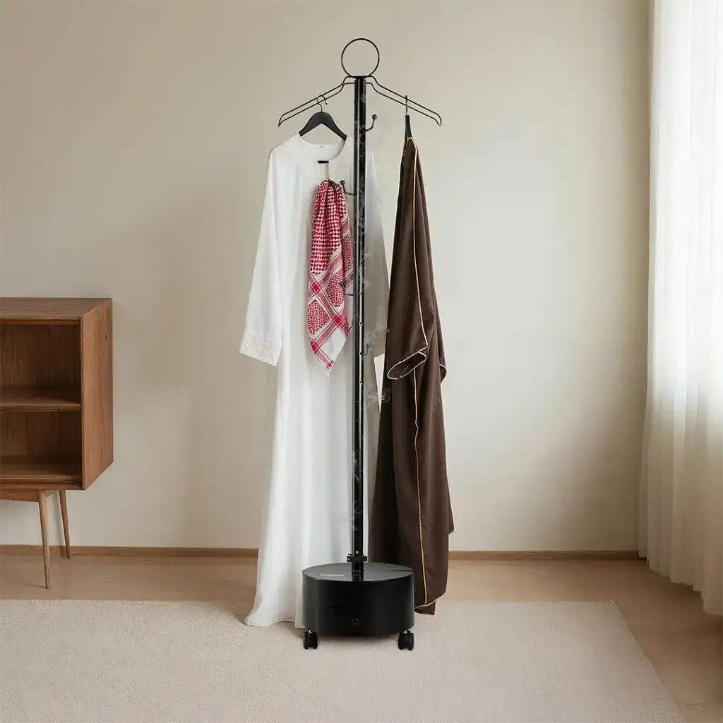 Porodo Lifestyle Essentia Clothing Bakhour Hanger with Storage Tray & Wheels Porodo Lifestyle Essentia Clothing Bakhour Hanger with Storage Tray & Wheels