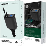 Green Lion Retractable 120W Car Charger GL-CC120 GN120WRCCBK