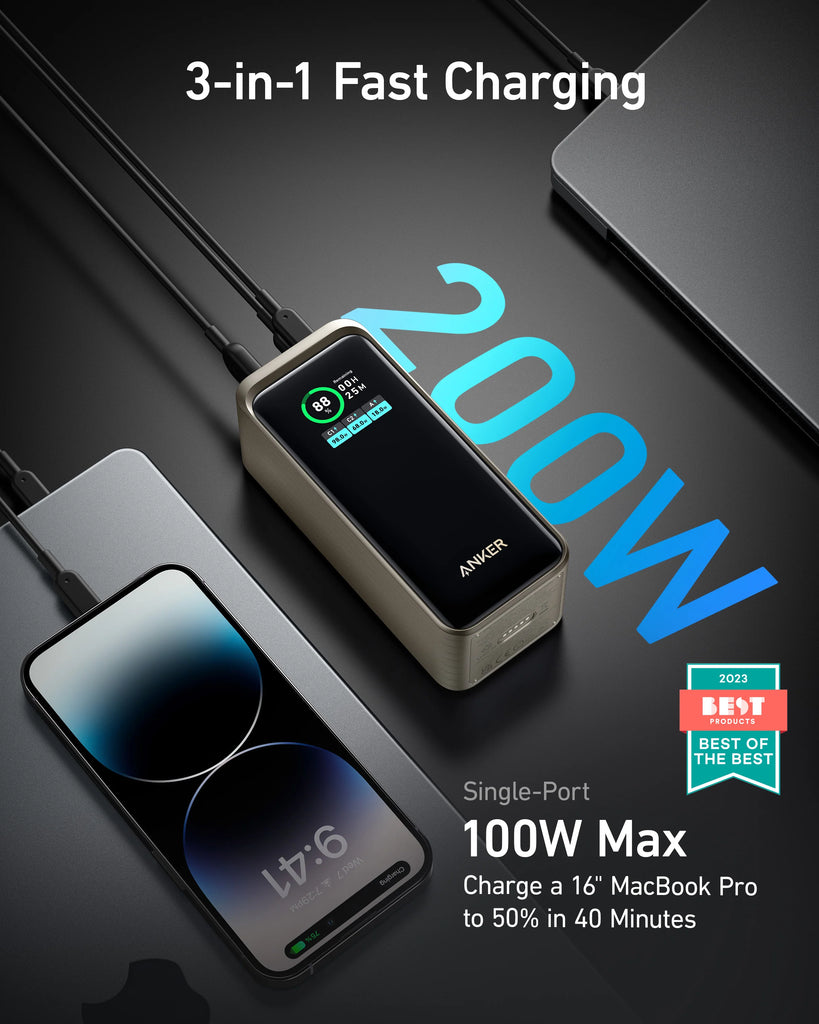 Anker Prime 20,000mAh Power Bank (200W)A1336011 Anker Prime 20,000mAh Power Bank (200W)A1336011