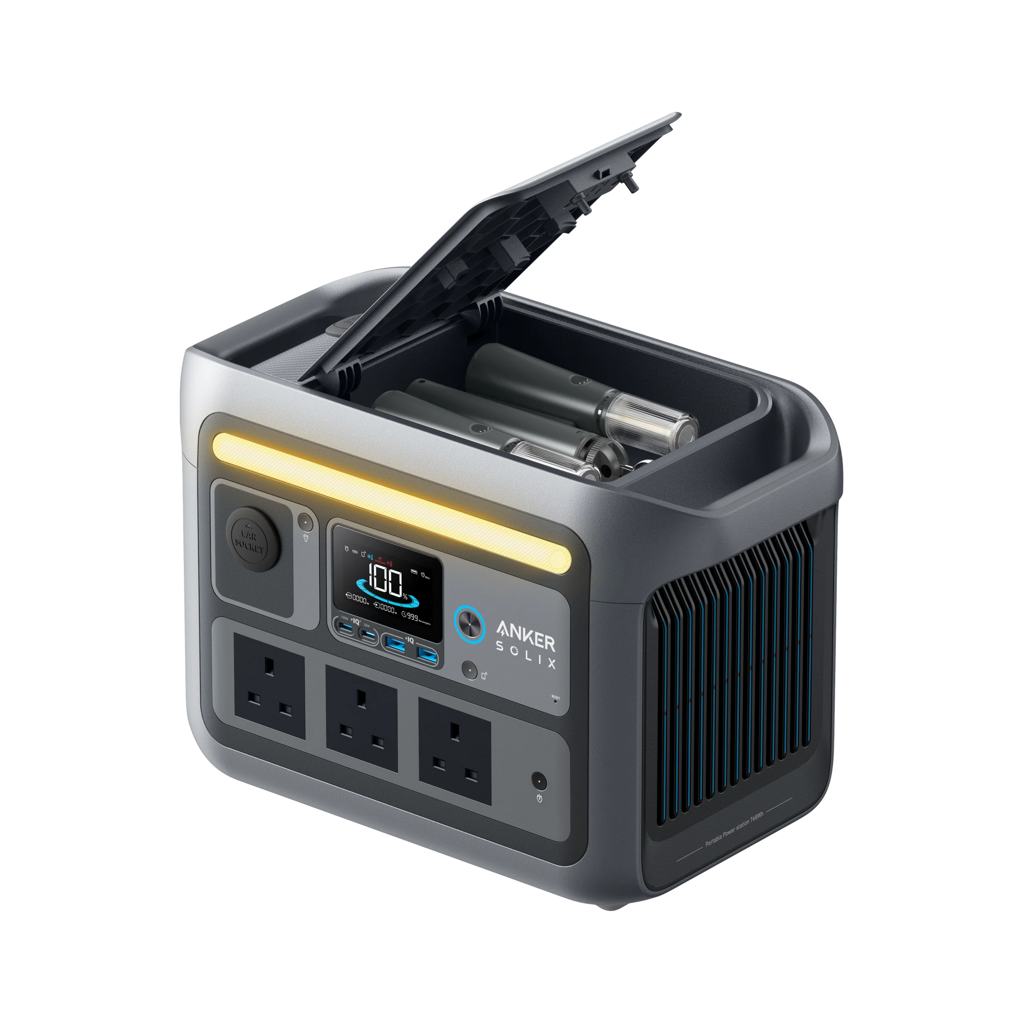 Anker SOLIX C800 Plus Portable Power Station 768Wh | 1200W - A17542Z1