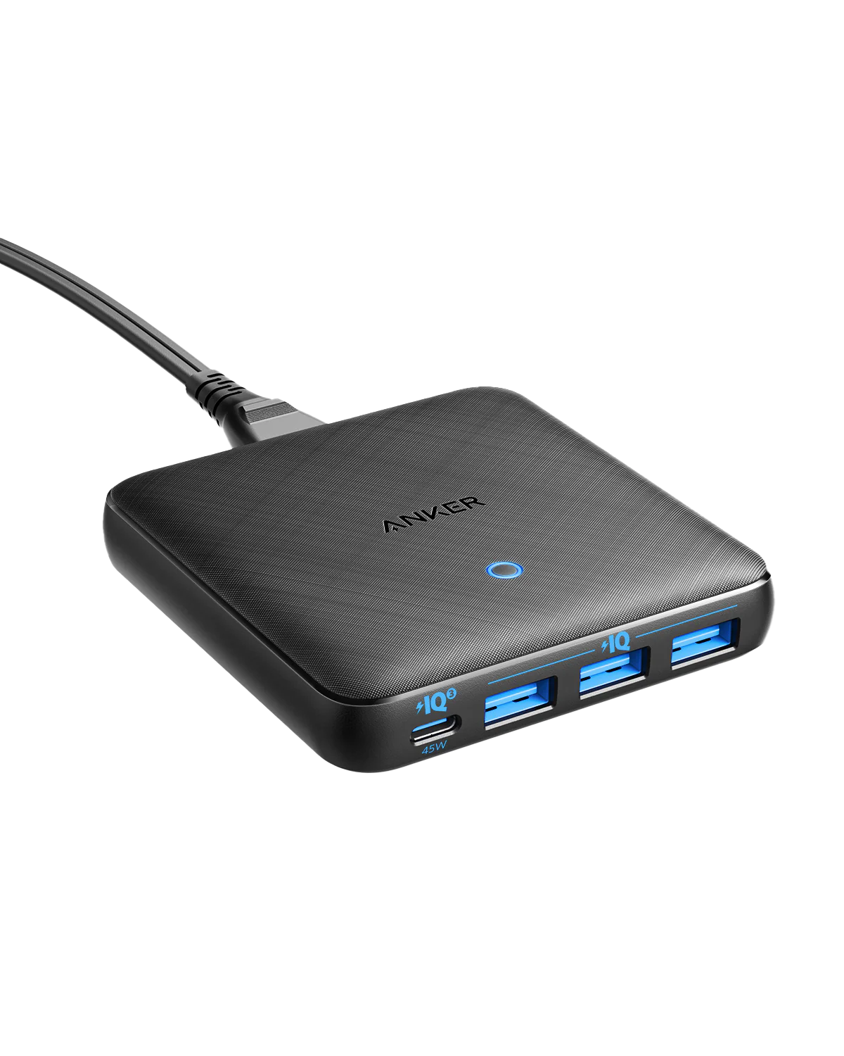 Anker PowerPort Atom III Slim (Four Ports) – Black(A2045K11)