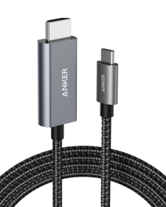 كابل محول فيديو Anker USB-C إلى HDMI بطول 1.8 متر / 6 أقدام من النايلون بدقة 4K وتردد 60 هرتز A8730 