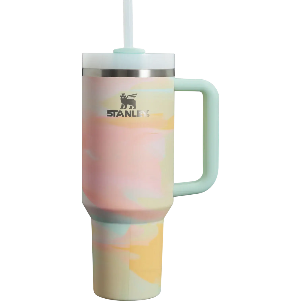 STANLEY Warm Serene Brushstroke Quencher H2.0 FlowState Stainless Steel Vacuum Insulated Tumbler with Lid and Straw for Water, Iced Tea or Coffee 40 oz(Warm Serene Brushstroke, 40 oz) STANLEY Warm Serene Brushstroke Quencher H2.0 FlowState Stainless Steel Vacuum Insulated Tumbler with Lid and Straw for Water, Iced Tea or Coffee 40 oz(Warm Serene Brushstroke, 40 oz)