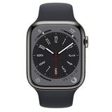 Apple Watch Series 8 GPS + Cellular 45mm Graphite Stainless Steel Case with Midnight Sport Band