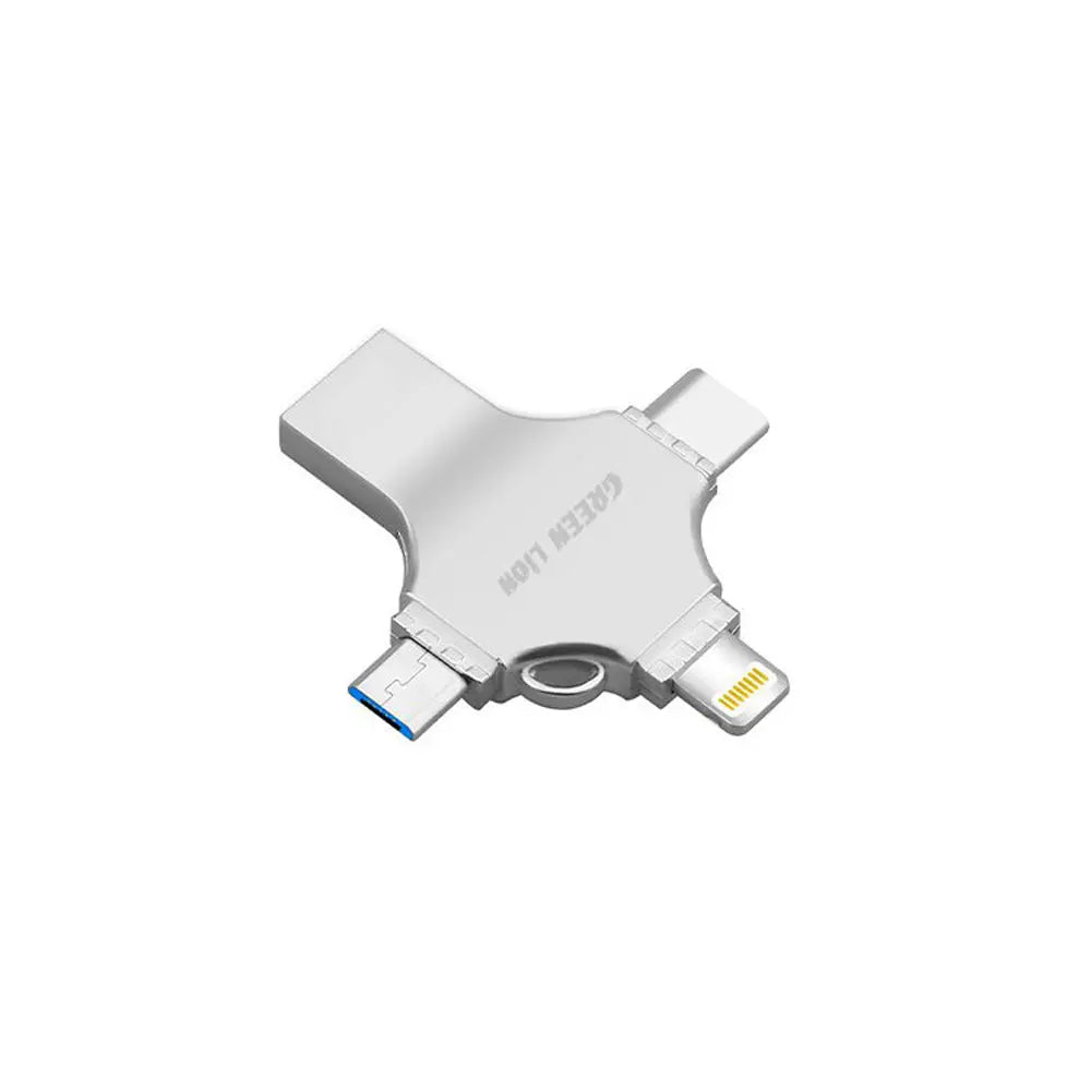 Green Lion 4-in-1 USB Flash Drive 256GB Green Lion 4-in-1 USB Flash Drive 256GB