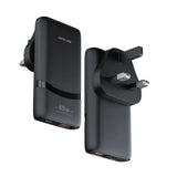 Green Lion 65W Gan Adapter Type-C Ports | UK Plug - Black