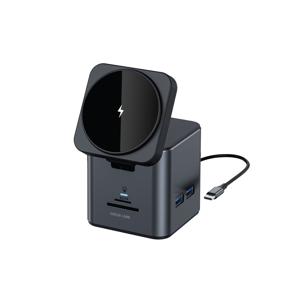 Green Lion 9 In 1 Hub Docking Station - Black