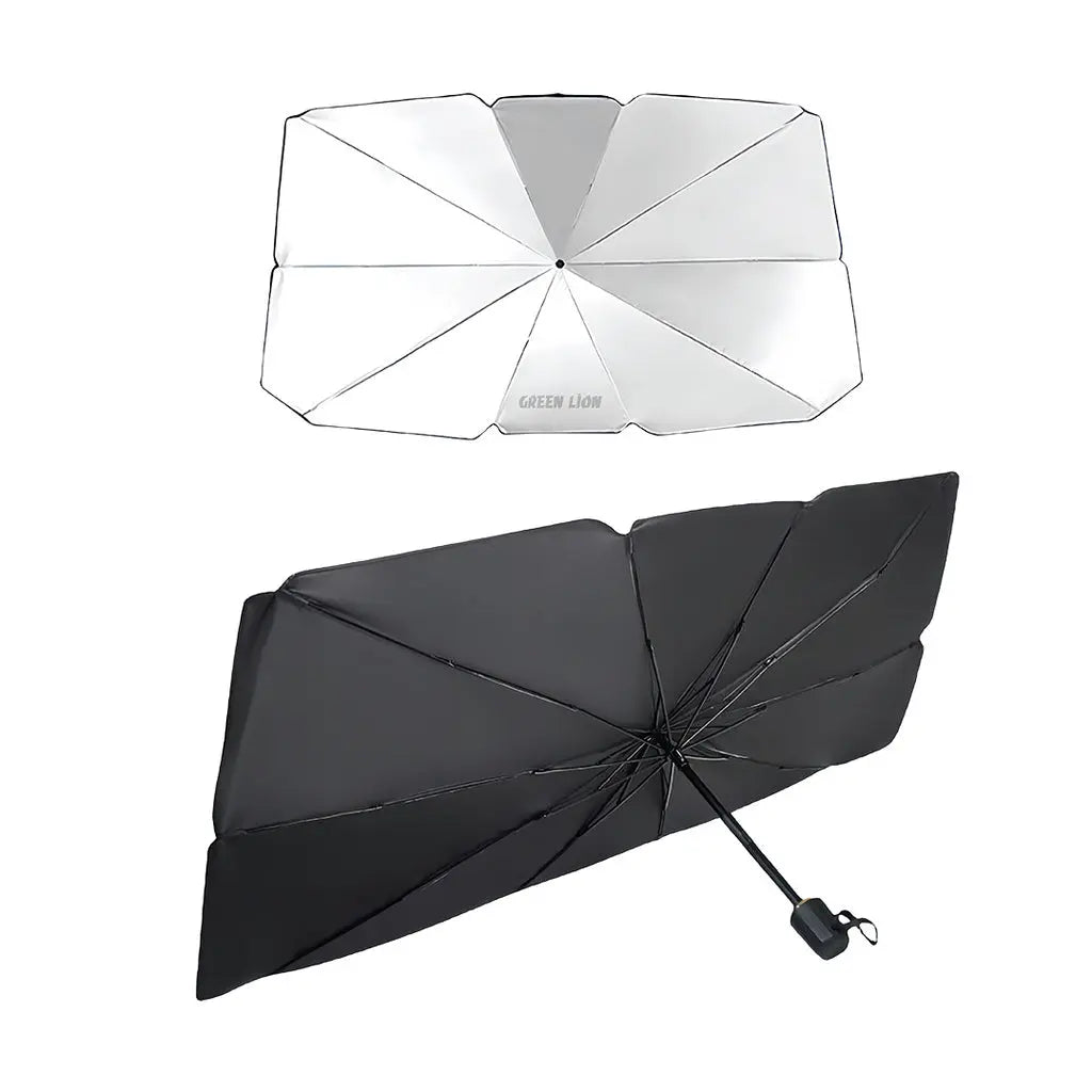 Green lion Car Windshield Umbrella - Black Green lion Car Windshield Umbrella - Black