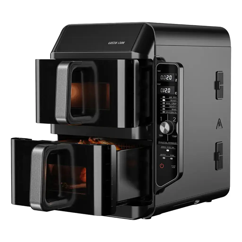 Green Lion Double-Decker Pro Digital Air Fryer 10.2L - Black Green Lion Double-Decker Pro Digital Air Fryer 10.2L - Black