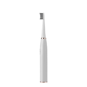 Green Lion GB-37 Electric Toothbrush with 5 Cleaning Modes, 60 Days Working Time, Waterproof, Ergonomic Design, 500mAh Battery Capacity, LED Indicator - White