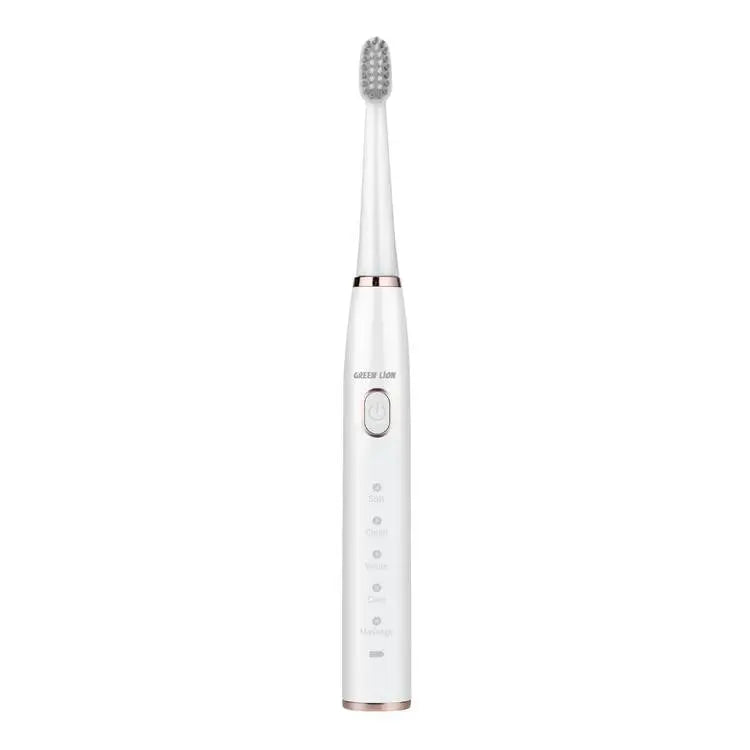 Green Lion GB-37 Electric Toothbrush with 5 Cleaning Modes, 60 Days Working Time, Waterproof, Ergonomic Design, 500mAh Battery Capacity, LED Indicator - White Green Lion GB-37 Electric Toothbrush with 5 Cleaning Modes, 60 Days Working Time, Waterproof, Ergonomic Design, 500mAh Battery Capacity, LED Indicator - White