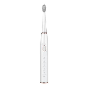 Green Lion GB-37 Electric Toothbrush with 5 Cleaning Modes, 60 Days Working Time, Waterproof, Ergonomic Design, 500mAh Battery Capacity, LED Indicator - White