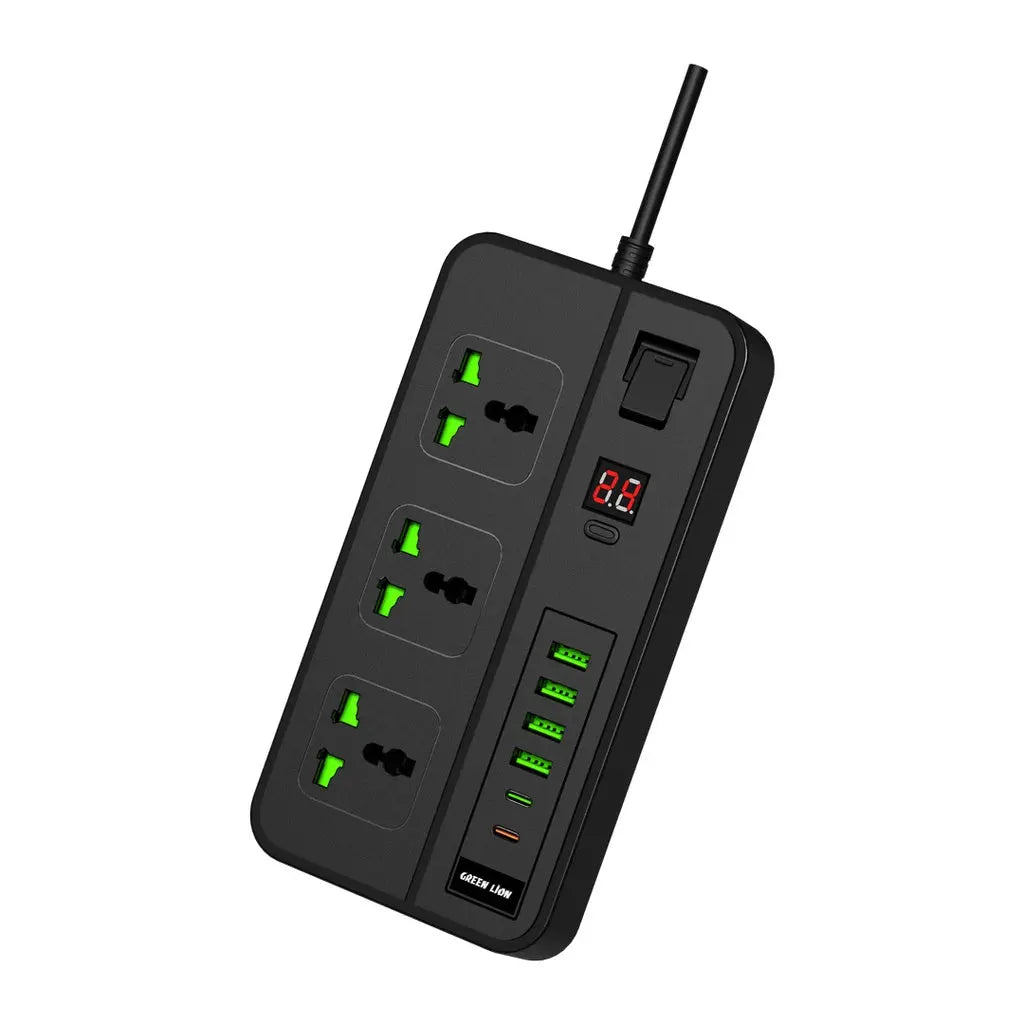 Green Lion GS-150 Power Socket 3000W - Black Green Lion GS-150 Power Socket 3000W - Black