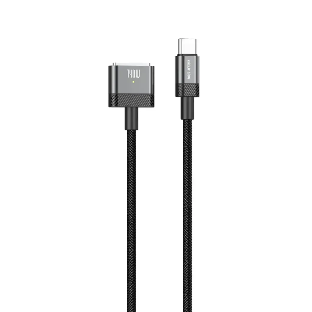Green Lion USB-C to MagSafe 3 Magnetic Charging Cable - Black Green Lion USB-C to MagSafe 3 Magnetic Charging Cable - Black
