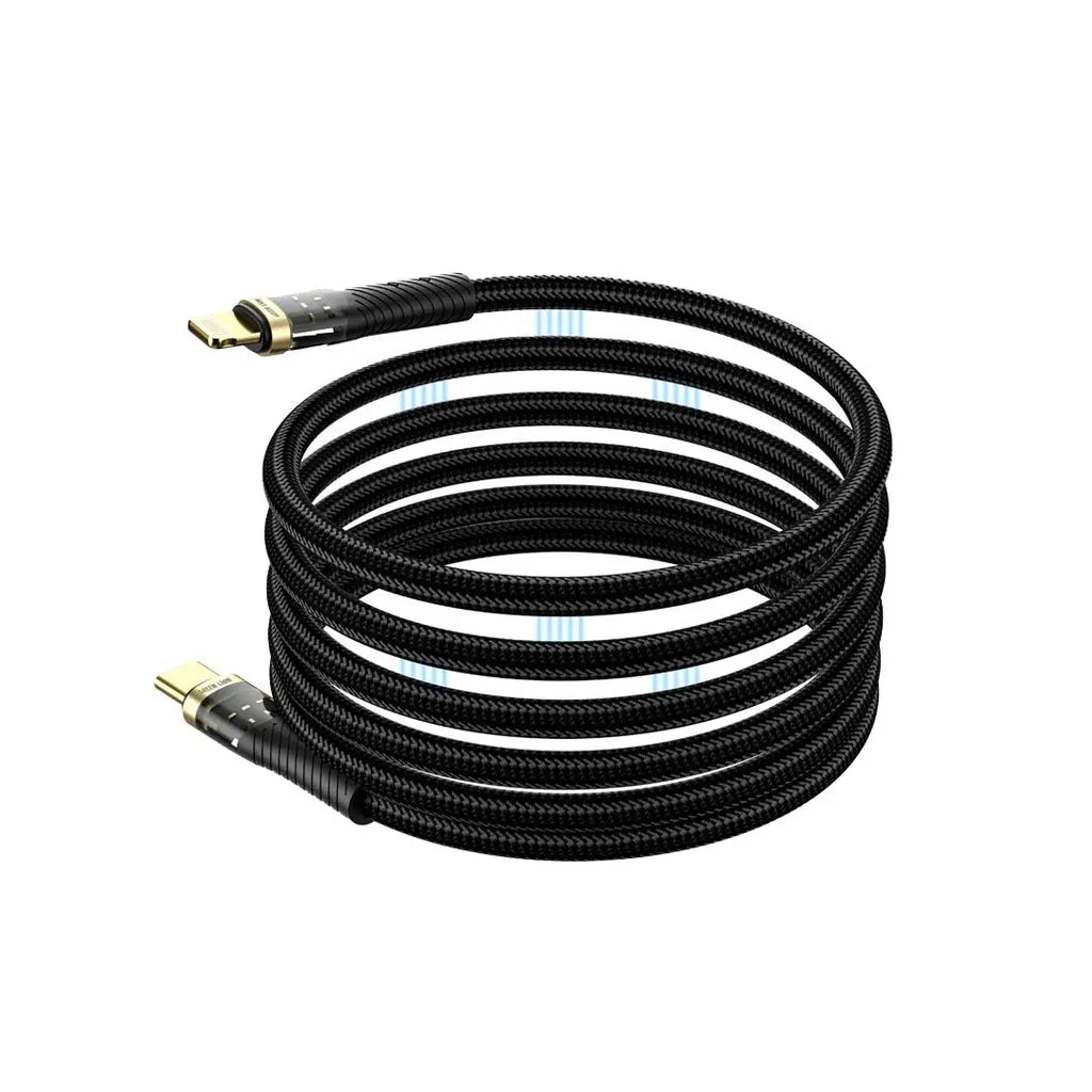 Green Lion Magnetic Cable USB-C to Lightning - Black Green Lion Magnetic Cable USB-C to Lightning - Black