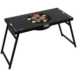 Green Lion Portable BBQ Camping Table - Black