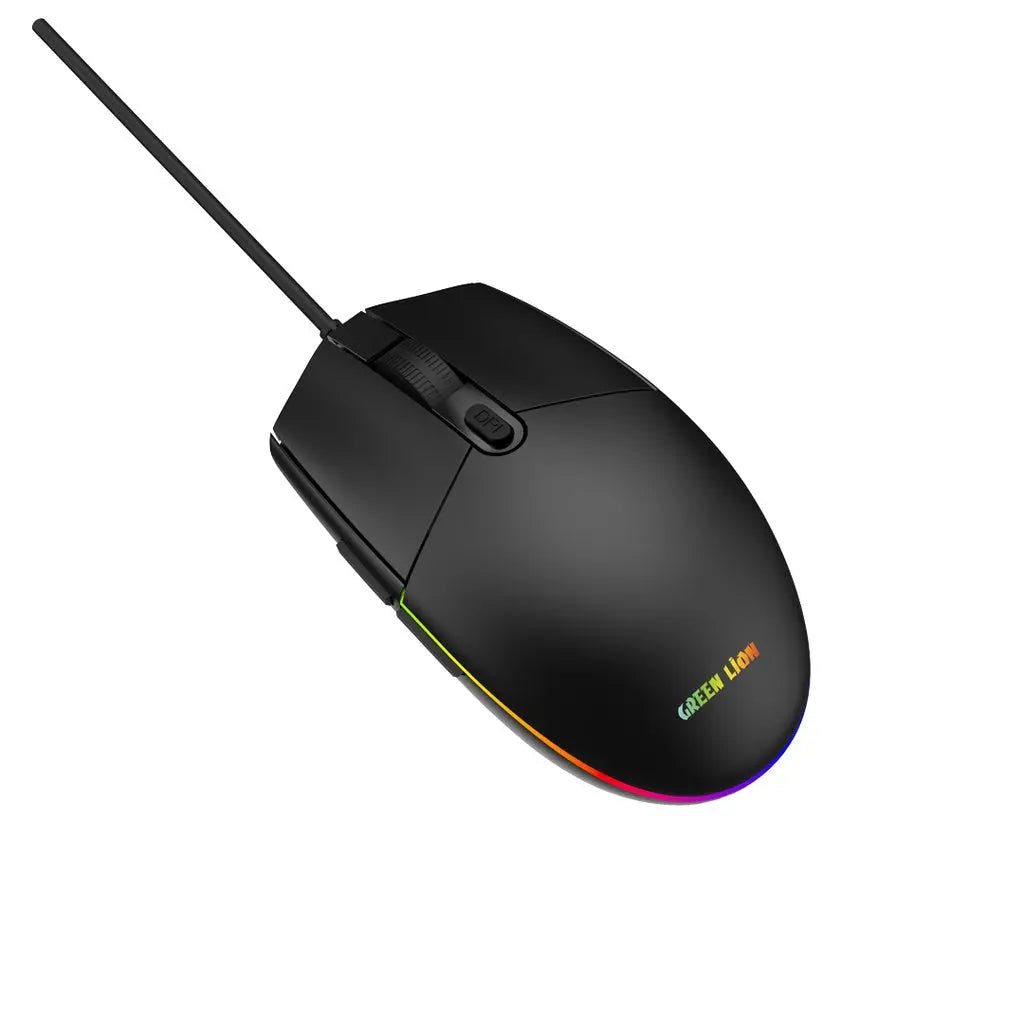 Green Lion Wired Gaming Mouse - Black Green Lion Wired Gaming Mouse - Black