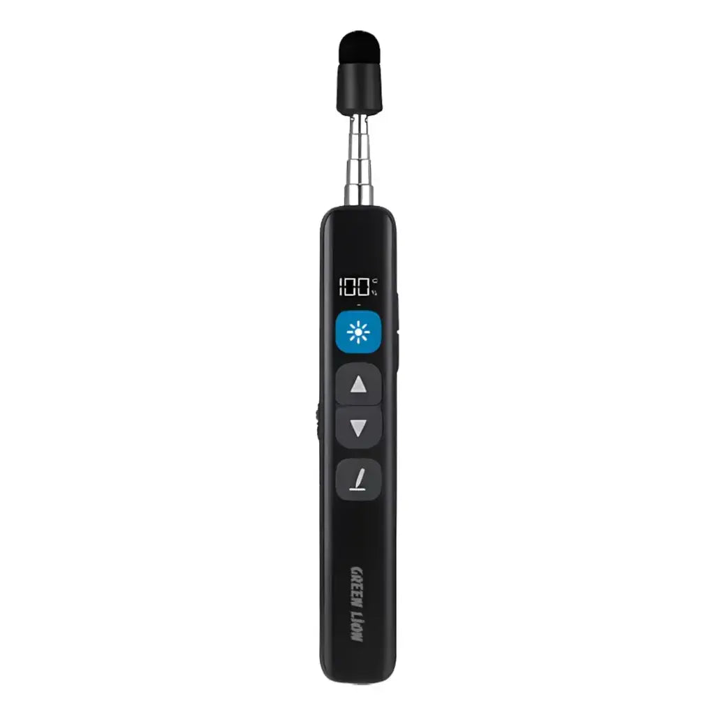 Green Lion Wireless Presenter with Retractable Pointer - Black Green Lion Wireless Presenter with Retractable Pointer - Black