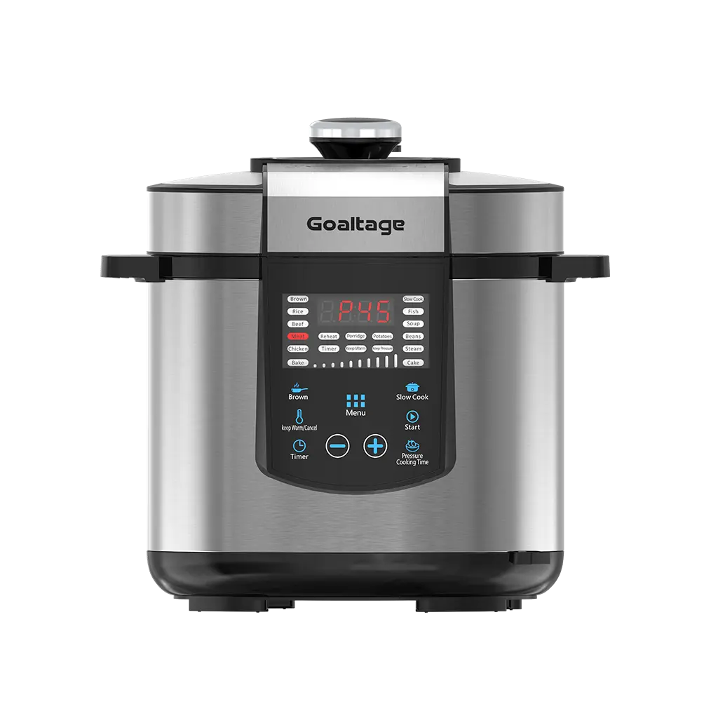 Goaltage CKR01 CulinaryPro 1000W Multi-Cooker with 18 Built-In Presets, Adjustable Timer, Ideal Capacity and Advanced IMD Control Panel Goaltage CKR01 CulinaryPro 1000W Multi-Cooker with 18 Built-In Presets, Adjustable Timer, Ideal Capacity and Advanced IMD Control Panel
