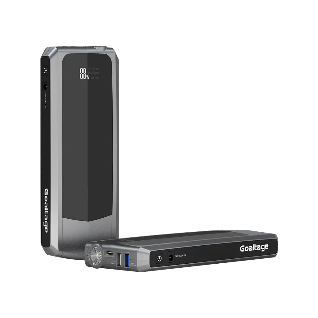 Goaltage JS01 RapidBoost 16Ah Jump Starter Including Intelligent Cable, Powerful Battery, Multi-Port Functionality and Informative Display Goaltage JS01 RapidBoost 16Ah Jump Starter Including Intelligent Cable, Powerful Battery, Multi-Port Functionality and Informative Display