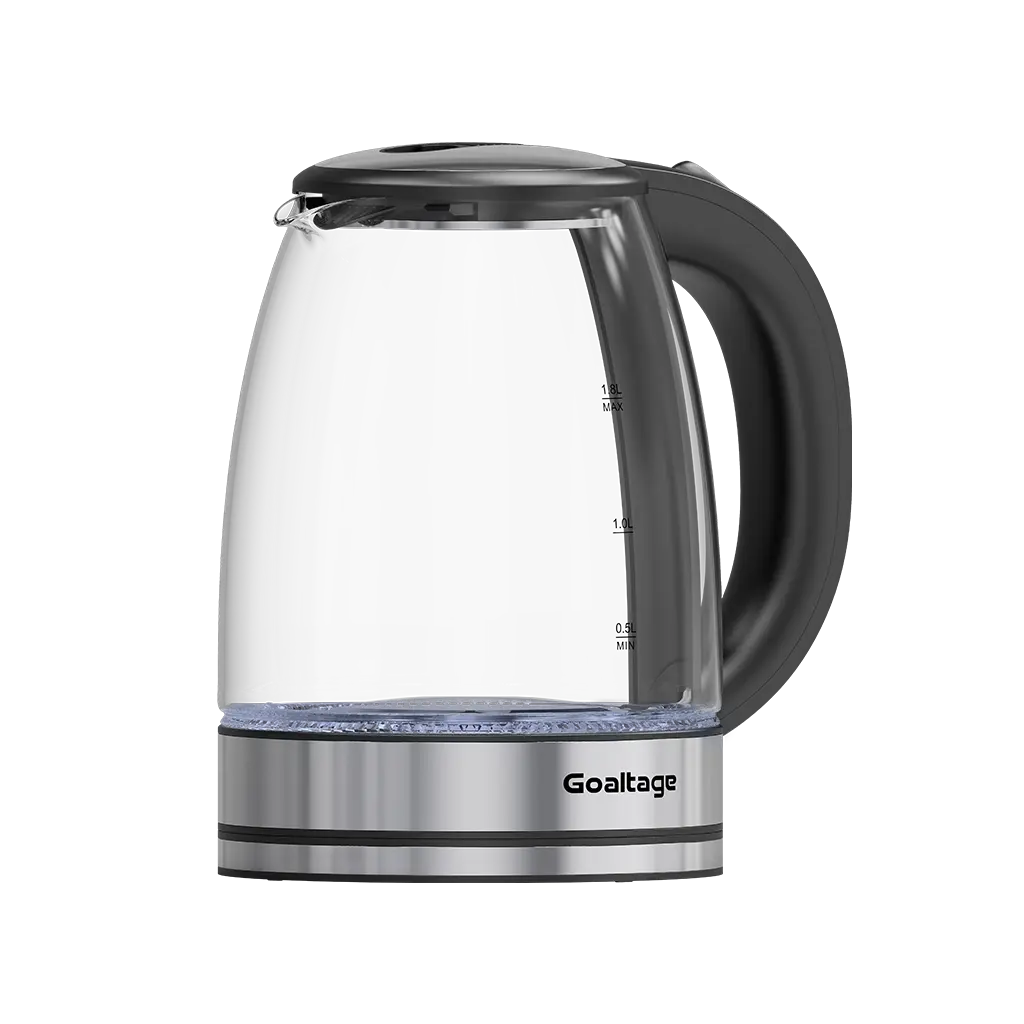 Goaltage KTL01 AquaGlow Electric Kettle with Quick Boiling, Automatic Shut-Off, Heat-Resistant Handle, LED Indicator and Stylish Design Goaltage KTL01 AquaGlow Electric Kettle with Quick Boiling, Automatic Shut-Off, Heat-Resistant Handle, LED Indicator and Stylish Design