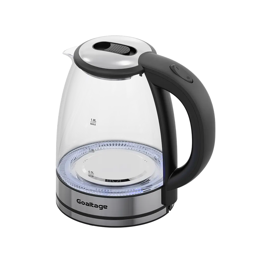 Goaltage KTL01 AquaGlow Electric Kettle with Quick Boiling, Automatic Shut-Off, Heat-Resistant Handle, LED Indicator and Stylish Design Goaltage KTL01 AquaGlow Electric Kettle with Quick Boiling, Automatic Shut-Off, Heat-Resistant Handle, LED Indicator and Stylish Design