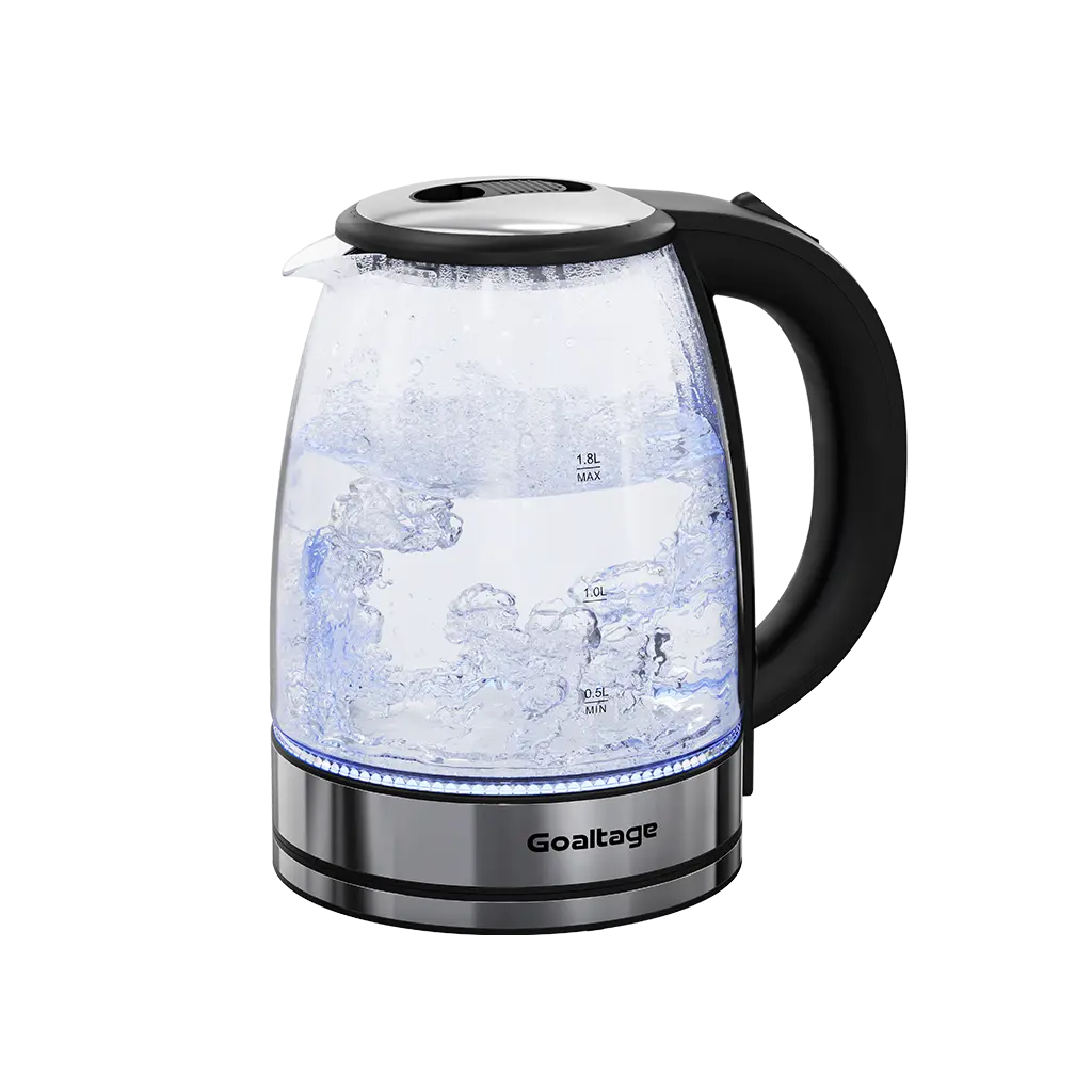 Goaltage KTL01 AquaGlow Electric Kettle with Quick Boiling, Automatic Shut-Off, Heat-Resistant Handle, LED Indicator and Stylish Design Goaltage KTL01 AquaGlow Electric Kettle with Quick Boiling, Automatic Shut-Off, Heat-Resistant Handle, LED Indicator and Stylish Design