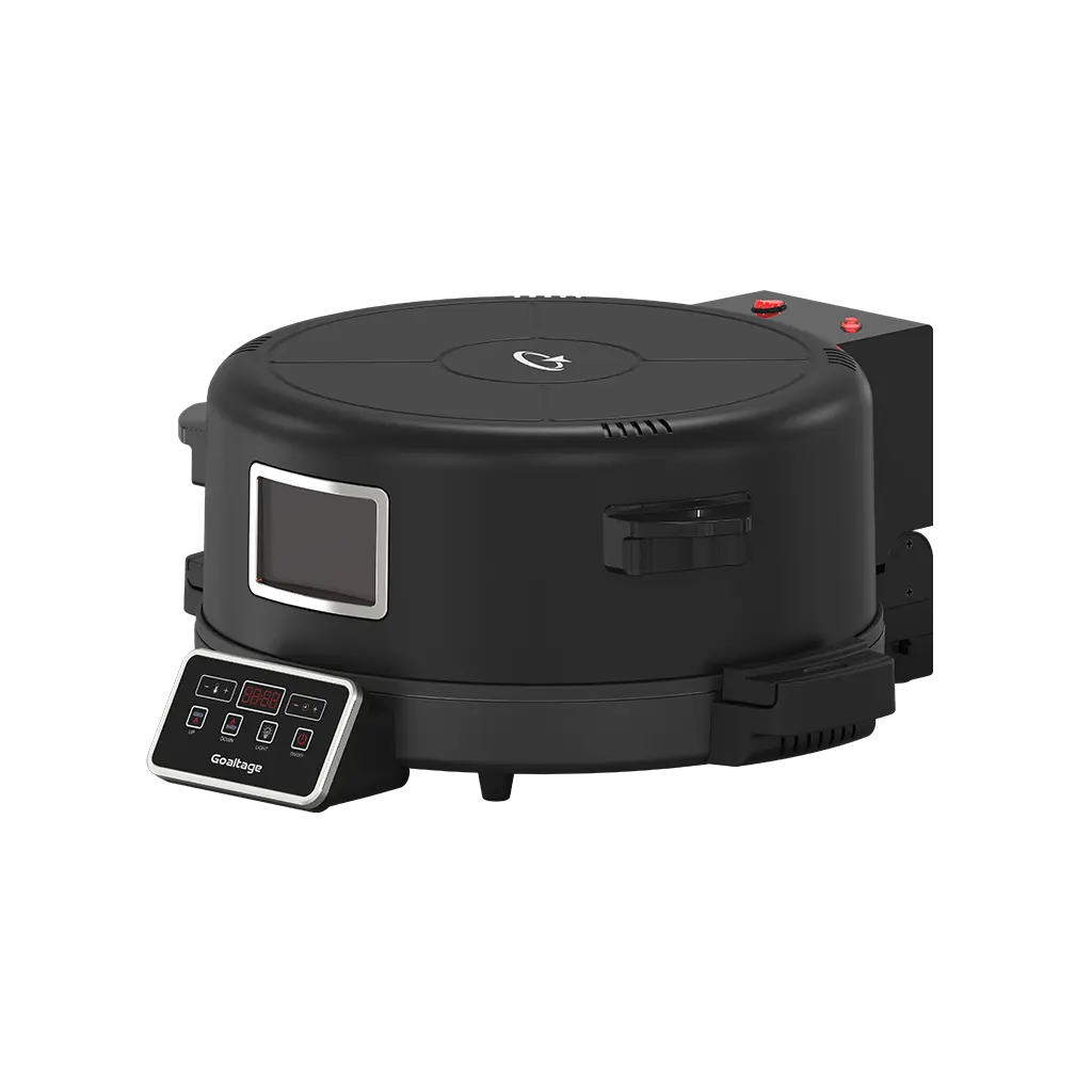 Goaltage OVN01 BakeMaster Electric Pizza Oven with LED Touch Control, Timer and Adjustable Heat, Non-Stick Surface, Soft Closing Mechanism, On-Off Switch and Multi-Purpose Functionality Goaltage OVN01 BakeMaster Electric Pizza Oven with LED Touch Control, Timer and Adjustable Heat, Non-Stick Surface, Soft Closing Mechanism, On-Off Switch and Multi-Purpose Functionality