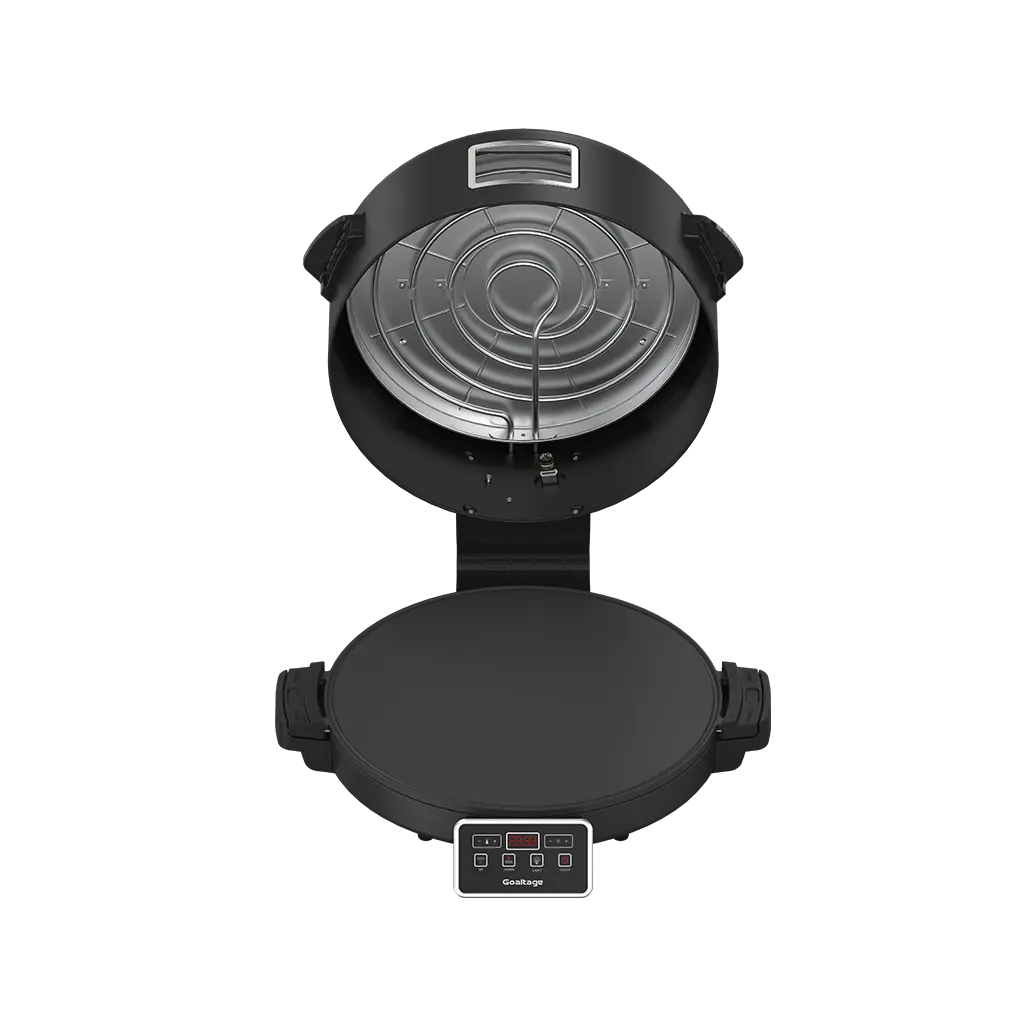Goaltage OVN01 BakeMaster Electric Pizza Oven with LED Touch Control, Timer and Adjustable Heat, Non-Stick Surface, Soft Closing Mechanism, On-Off Switch and Multi-Purpose Functionality Goaltage OVN01 BakeMaster Electric Pizza Oven with LED Touch Control, Timer and Adjustable Heat, Non-Stick Surface, Soft Closing Mechanism, On-Off Switch and Multi-Purpose Functionality