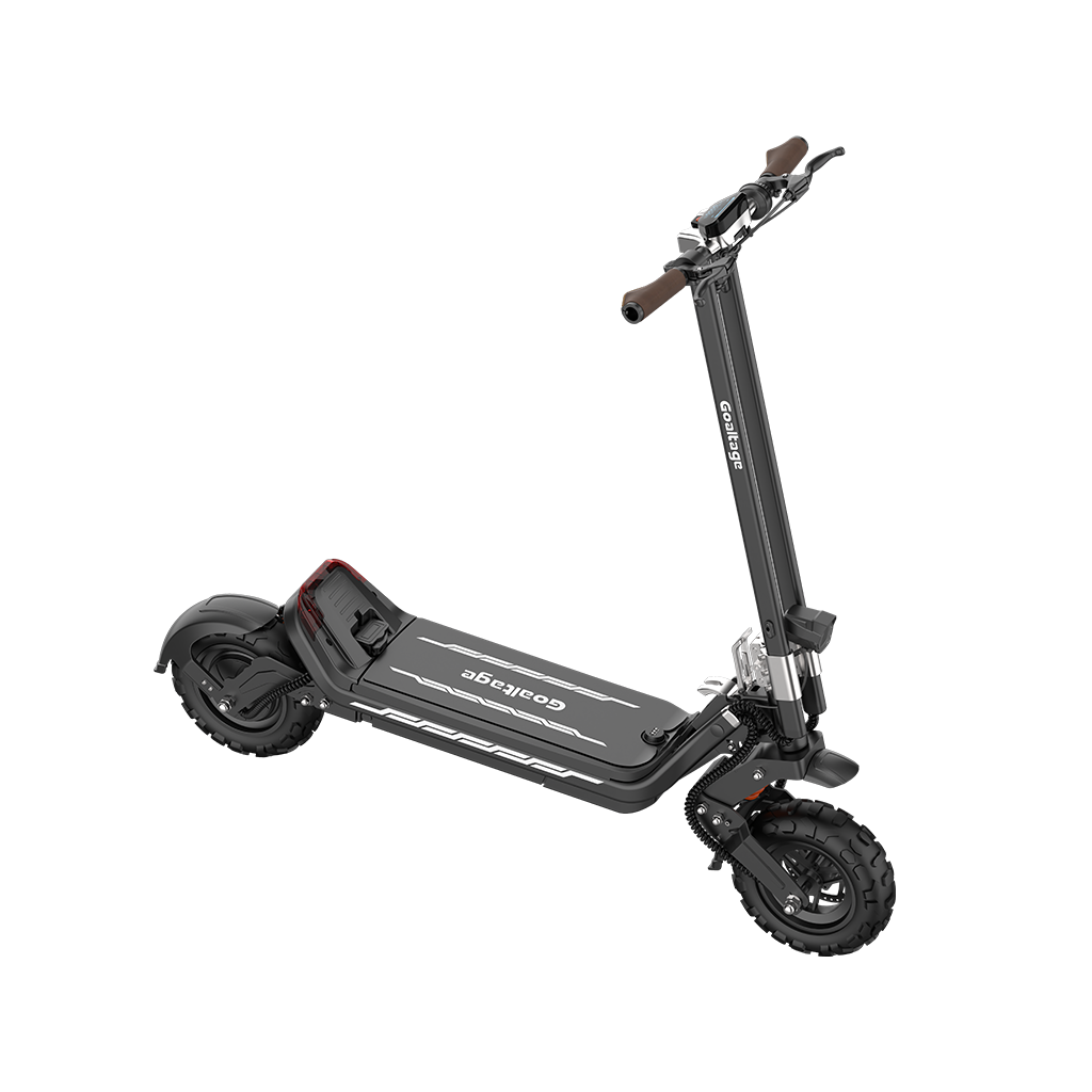 Goaltage SCT01 SpeedBoost Pro Electric Scooter with Front & Rear Shock Absorber, Brake, Lights, Digital Display and Anti-theft Coded Lock Functionality